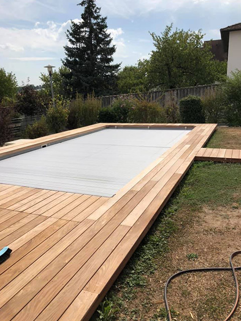 Pose de terrasses en bois